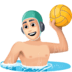 🤽🏻‍♂️ man playing water polo: light skin tone display on Facebook